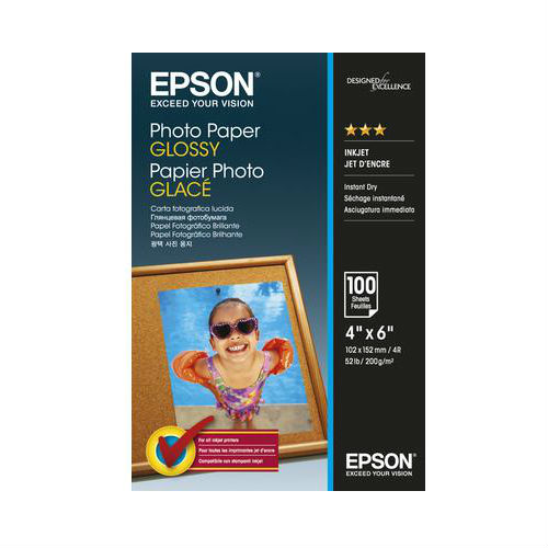 Epson Papel Fotográfico Brillante 10x15cm (100 hojas)