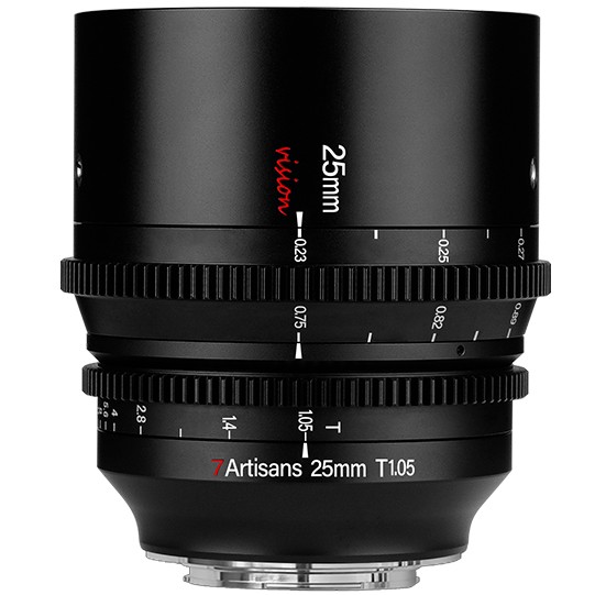 7artisans 25 mm T1.05 Panasonic/Leica/Sigma (montura L) Negro
