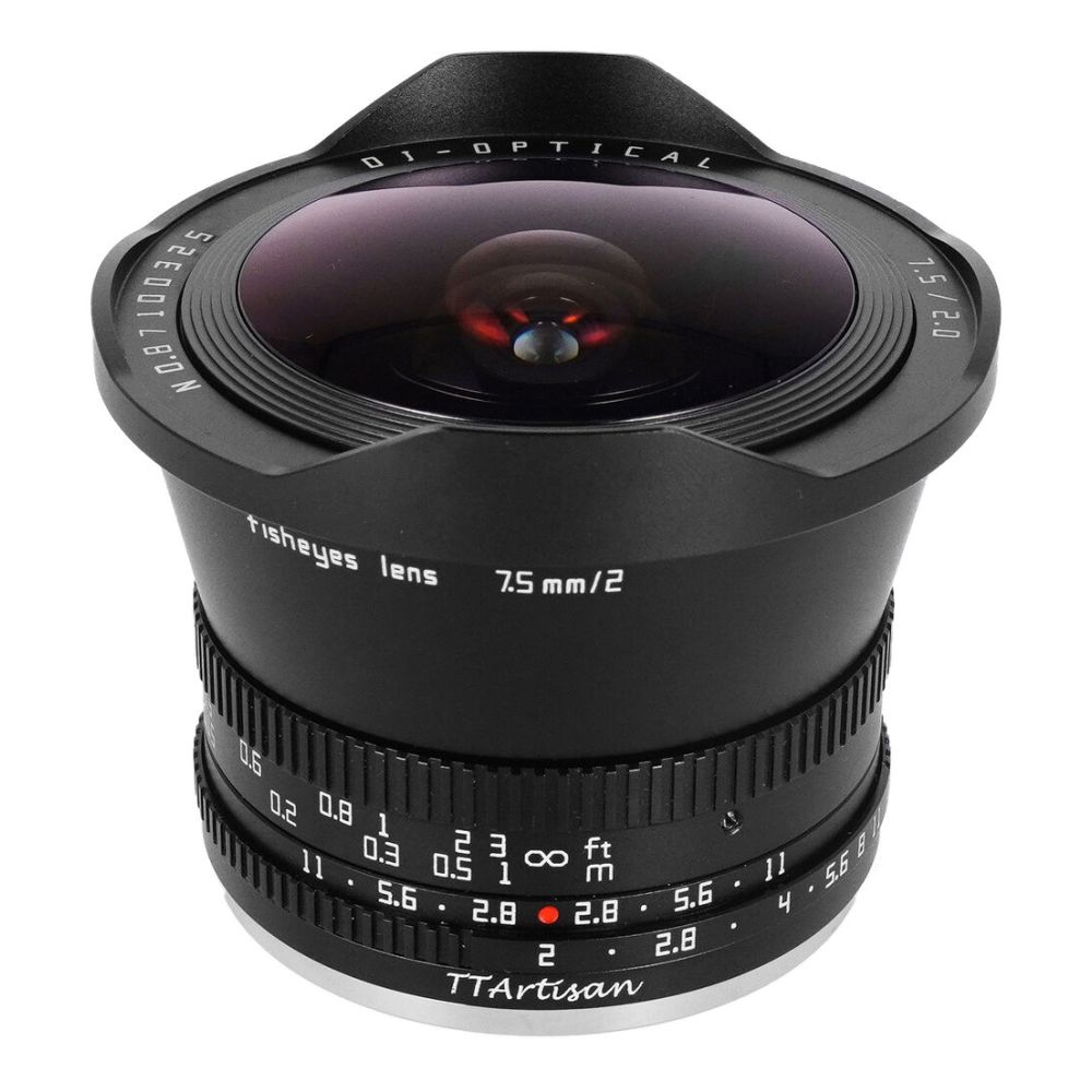 TTArtisan APS-C 7.5mm F/2.0 Montura Fuji X negro