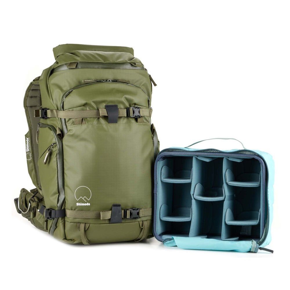 Shimoda Action X25 v2 Starter Kit (unidad central pequeña sin espejo) - verde militar
