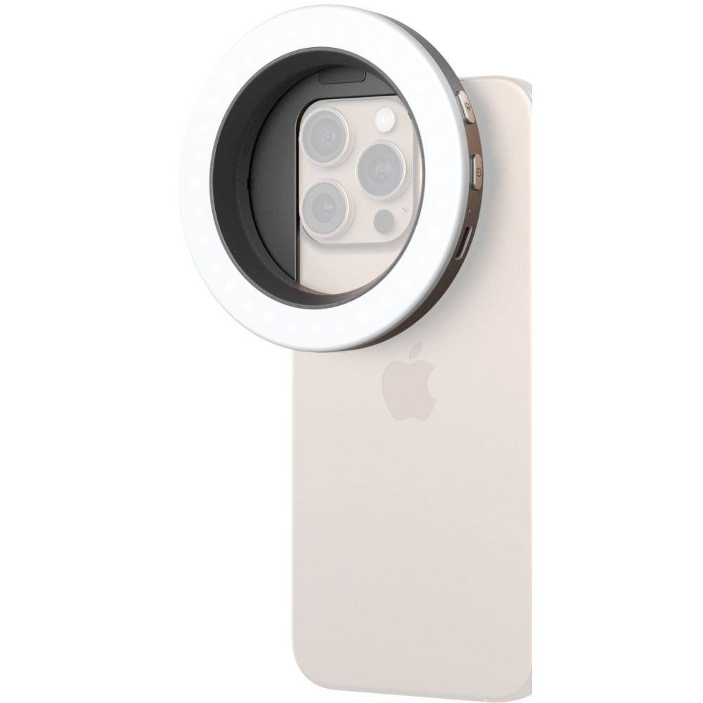 SmallRig 5203 Luz de vídeo LED anular Vibe P30 de 67 mm (Kit adaptador de filtro de rosca universal)