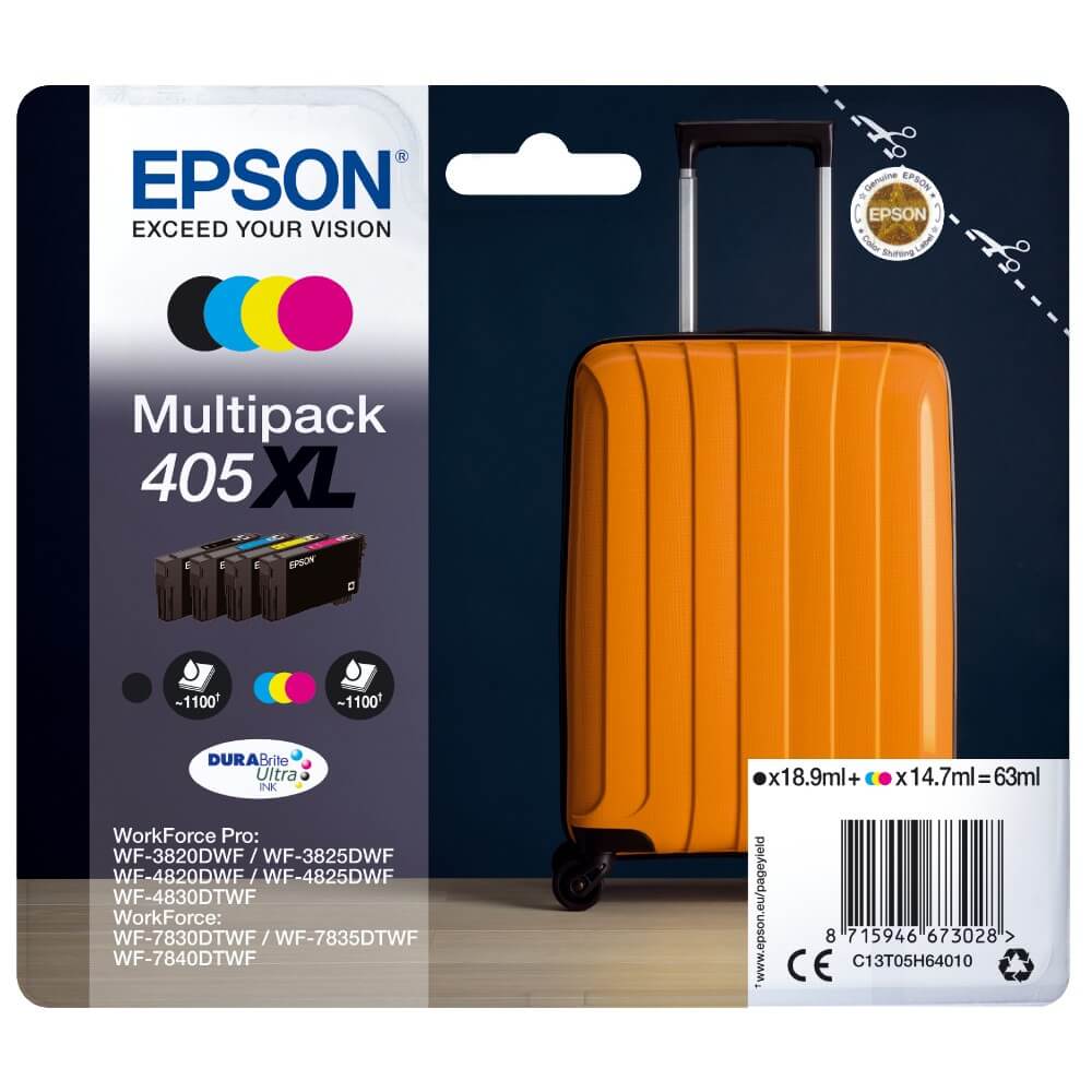 Epson multipack 4 colores 405XL DURABrite Ultra inkt