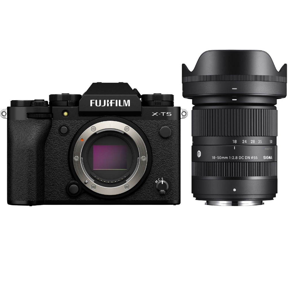 Fujifilm X-T5 negro + Sigma 18-50mm F/2.8 DC DN Contemporary Fujifilm X