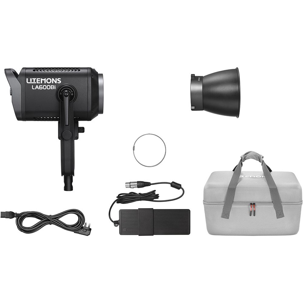 Luz de vídeo LED bicolor Godox Litemons LA600BI con bolsa de transporte (negra)
