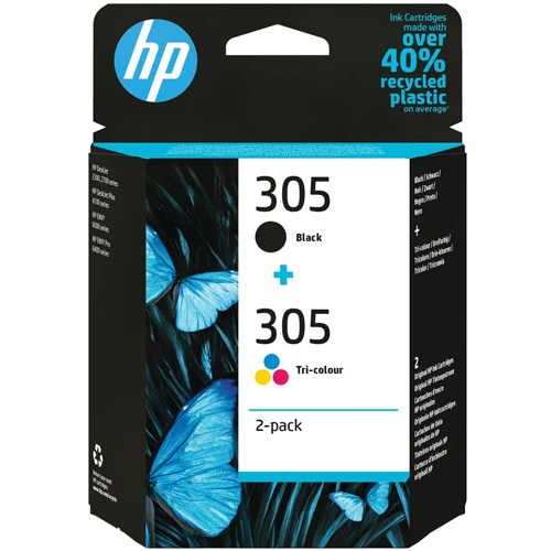 HP 305 Combo de Cartucho de Tinta Negro/Color