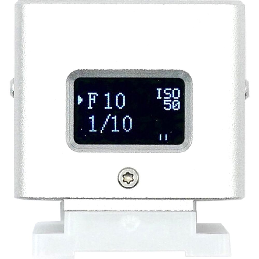Medidor de luz digital Keks KM-Q con pantalla OLED trasera, plateado