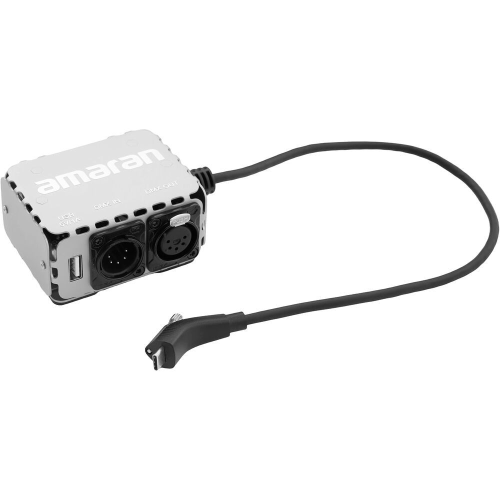 Adaptador Amaran USB-C a DMX de 5 pines para Ray 360c y 660c