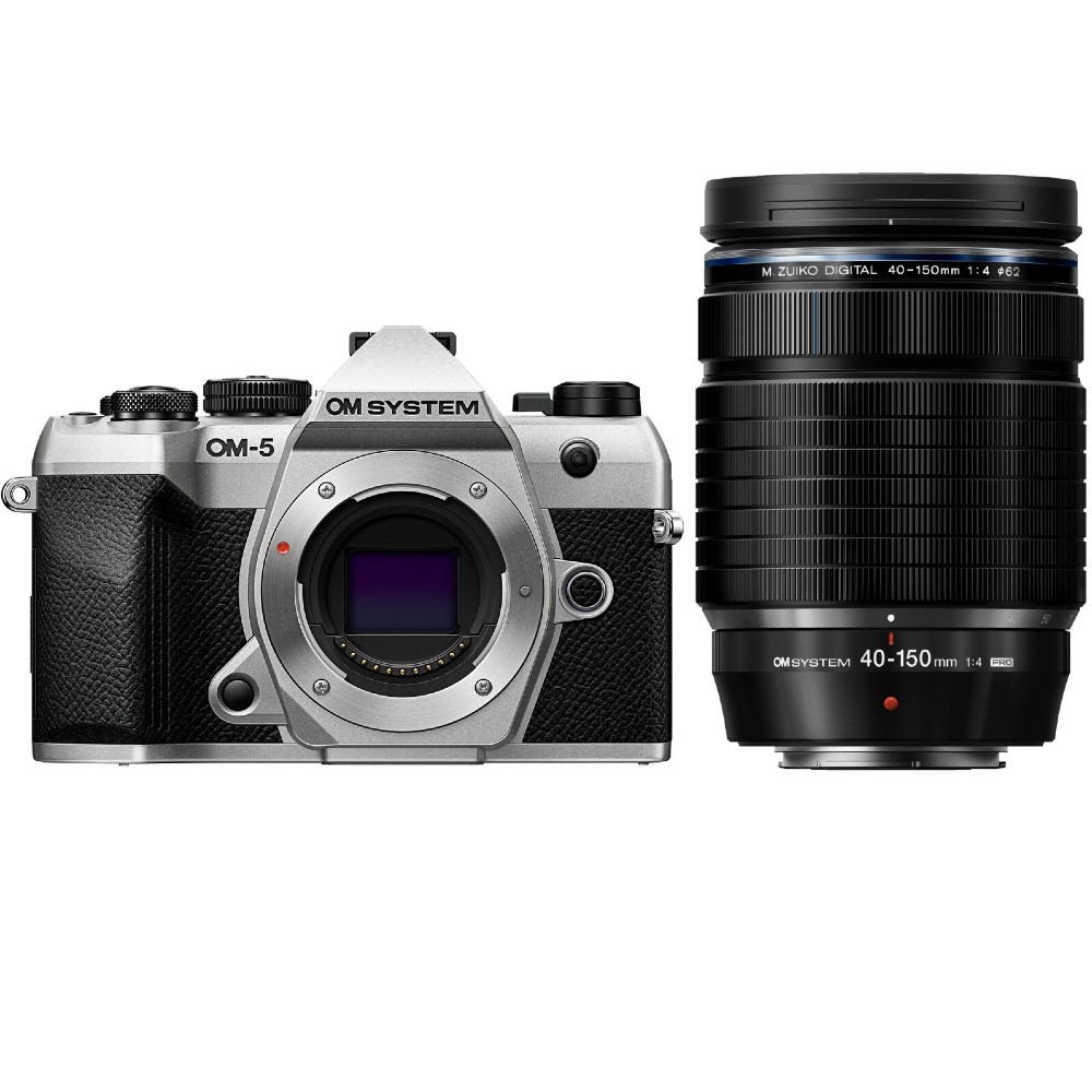 OM SYSTEM OM-5 II plateada + ED 40-150mm F/4.0 PRO