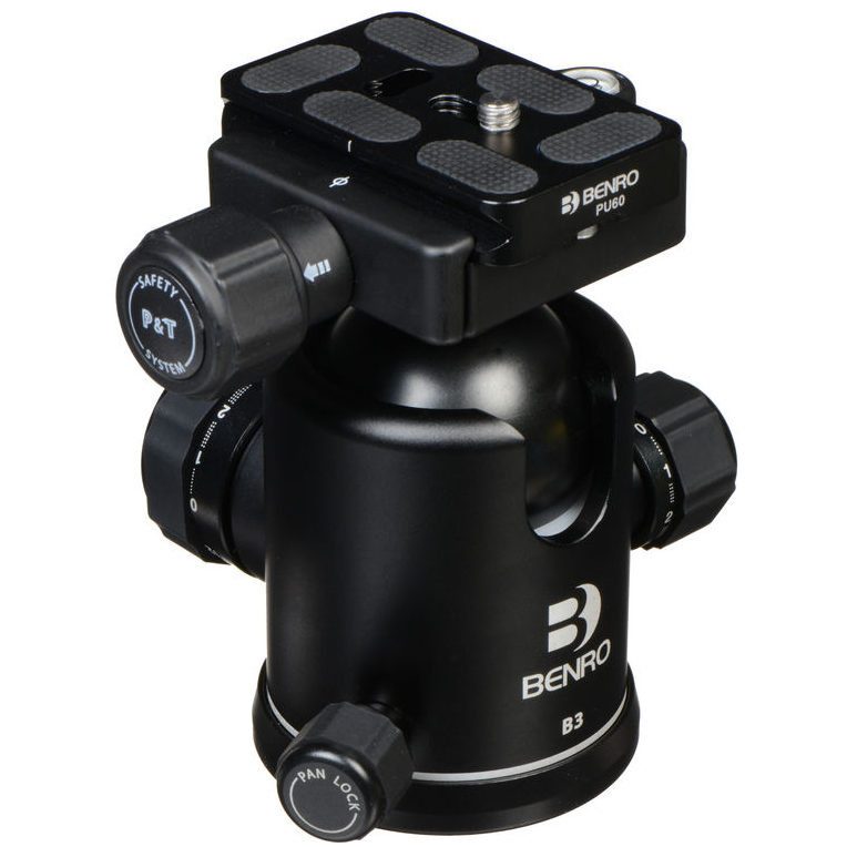 Rótula de bola Benro B3 con placa intercambiable