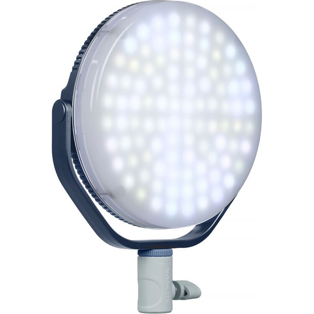 Panel de luz LED redondo a todo color Nanlite Miro 30c (azul medianoche)