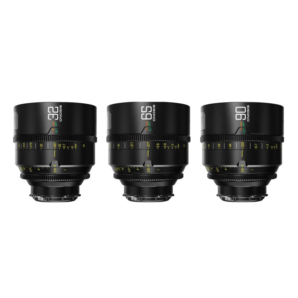 DZOFilm Gnosis Macro Kit de 3 lentes (32 mm/65 mm/90 mm T2.8) en estuche de seguridad - métrico