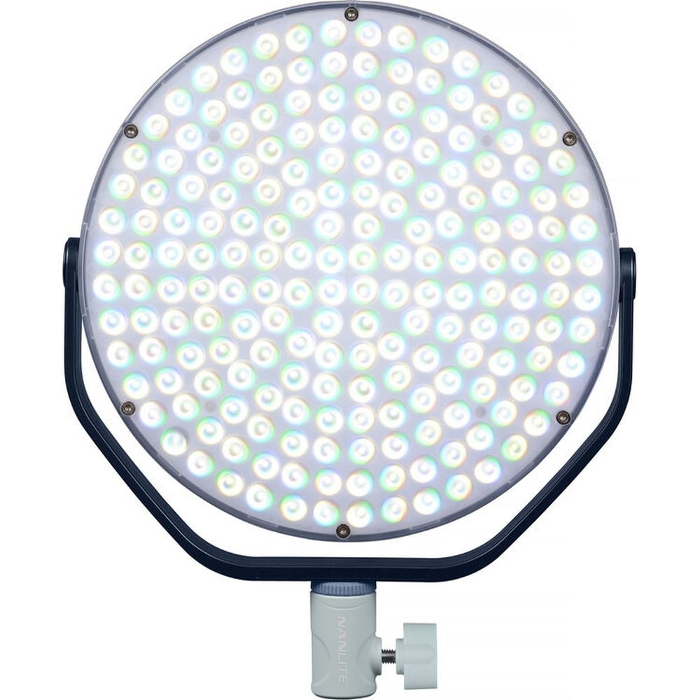 Panel de luz LED redondo a todo color Nanlite Miro 60c (azul medianoche)