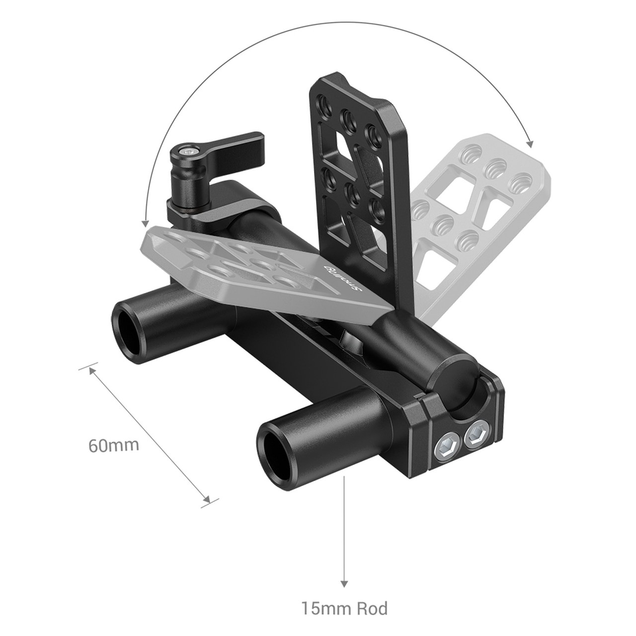 Bisagra de batería de doble varilla de 15 mm de SmallRig MD2802