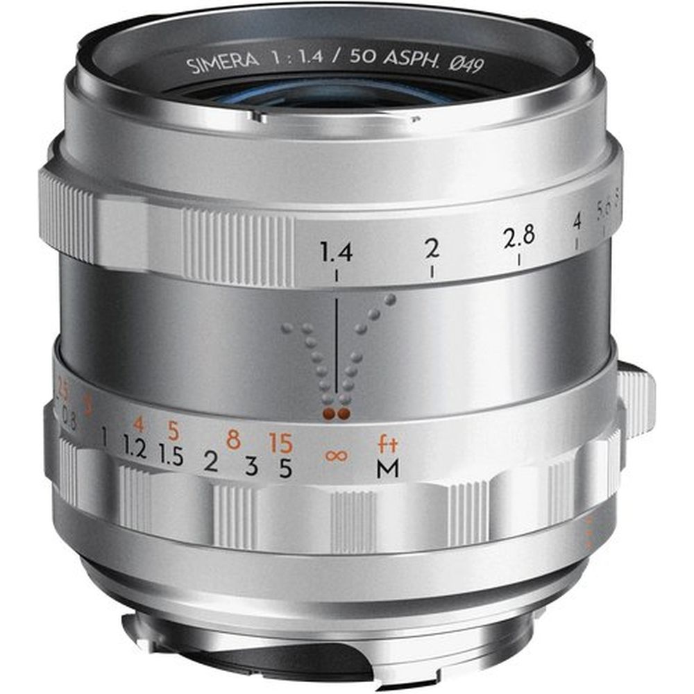Objetivo fotográfico de fotograma completo Thypoch Simera 50 mm f/1,4 para montura Nikon Z, plateado