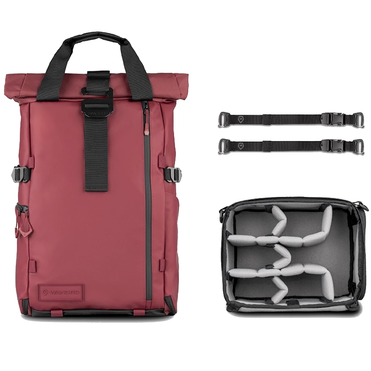WANDRD PRVKE Photo Bundle Mochila V4 - Rhone Burgundy - 31L