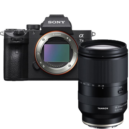 Cuerpo Sony A7 Mark III + TAMRON 28-200MM F/2,8-5,6 DI III RXD SONY FE