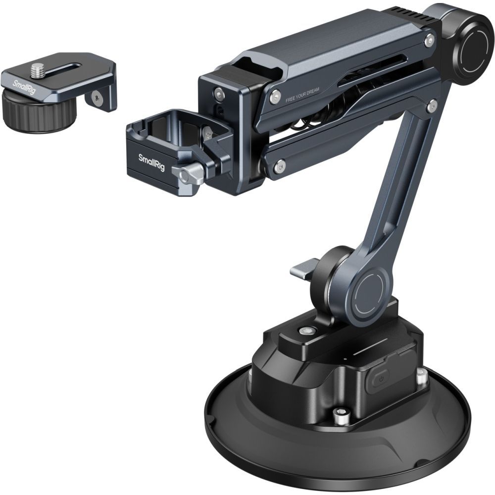 Soporte amortiguador SmallRig 5507 con ventosa electrónica para DJI Osmo Pocket 3 / GoPro HERO13 Black / Insta360 X4
