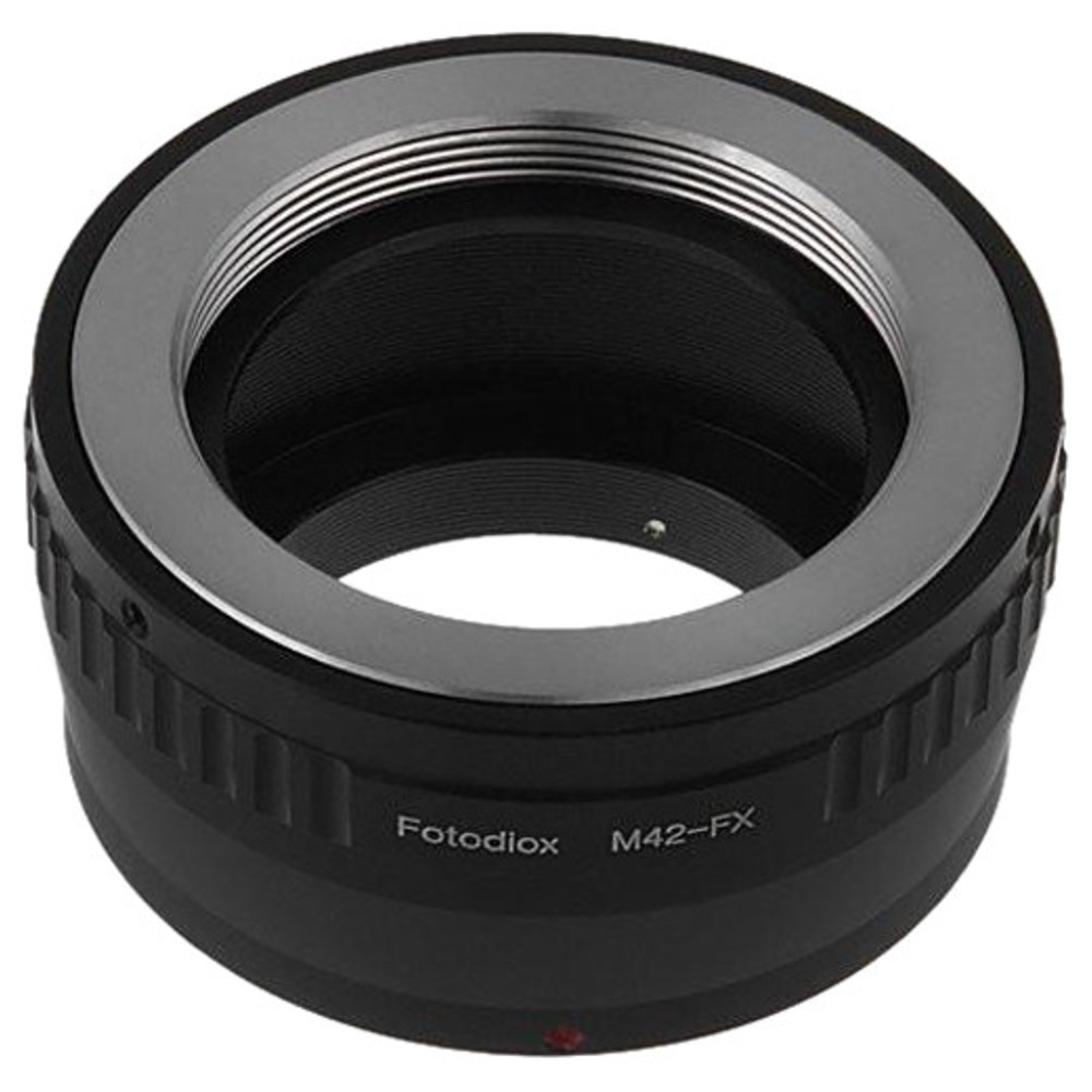 Adaptador de montura de objetivo Fotodiox - Objetivo SLR con montura de rosca M42 a Fujifilm Fuji Serie X (M42-FXRF-v2)