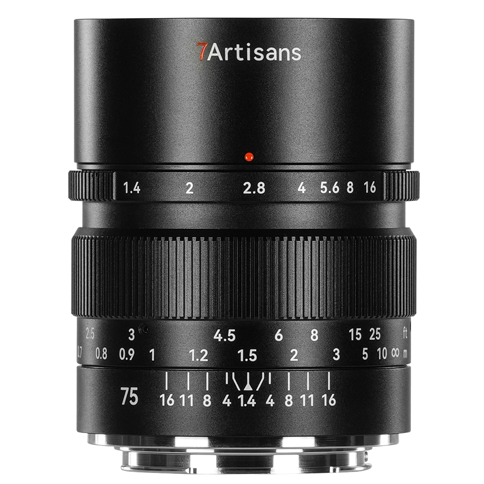 7artisans 75mm f/1.4 Nikon Z - Zwart
