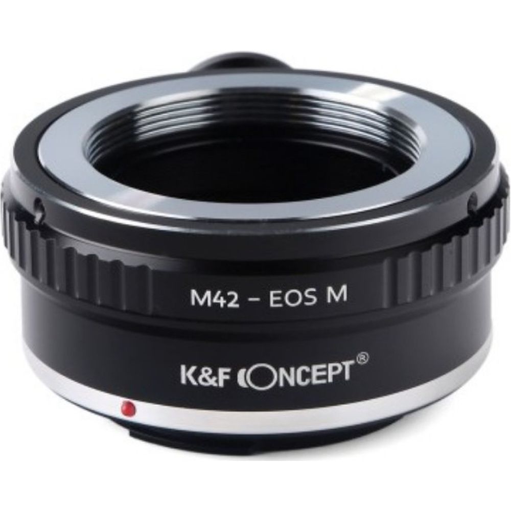 Adaptador de objetivo K&F M42 - Canon EF-M (con montura para trípode de 1/4")
