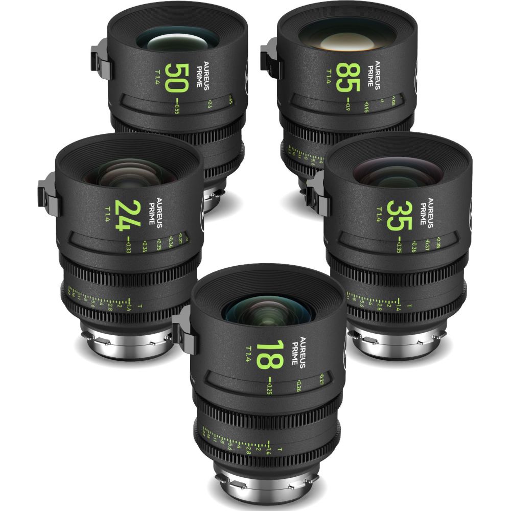NiSi AUREUS PRIME SET PL-Mount (18/T1.4, 24/T1.4 ,35/T1.4, 50/T1.4, 85/T1.4), 1x Estuche rígido
