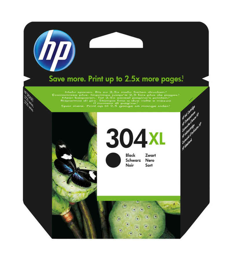 Cartucho de tinta negra HP 304XL