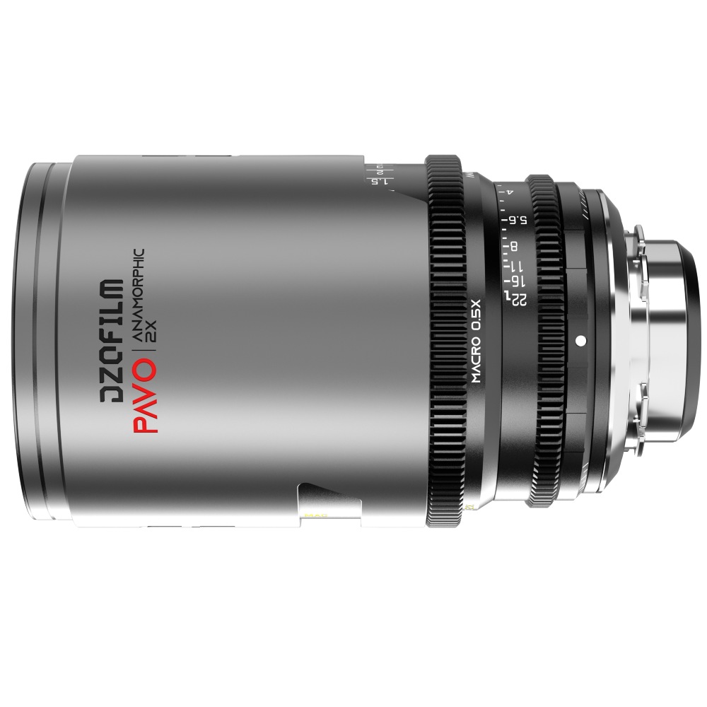 DZOFilm Pavo 2x anamórfico Prime Macro 65 mm T2.8 - Recubrimiento neutro - Montura PL y EF (medidor)