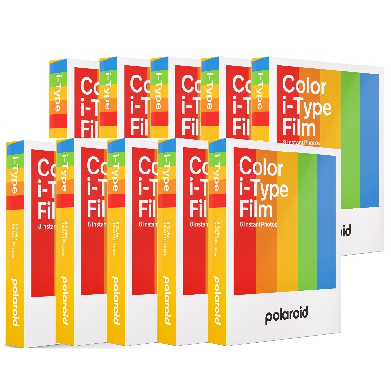 Paquete de 10 películas instantáneas en color Polaroid para I-type