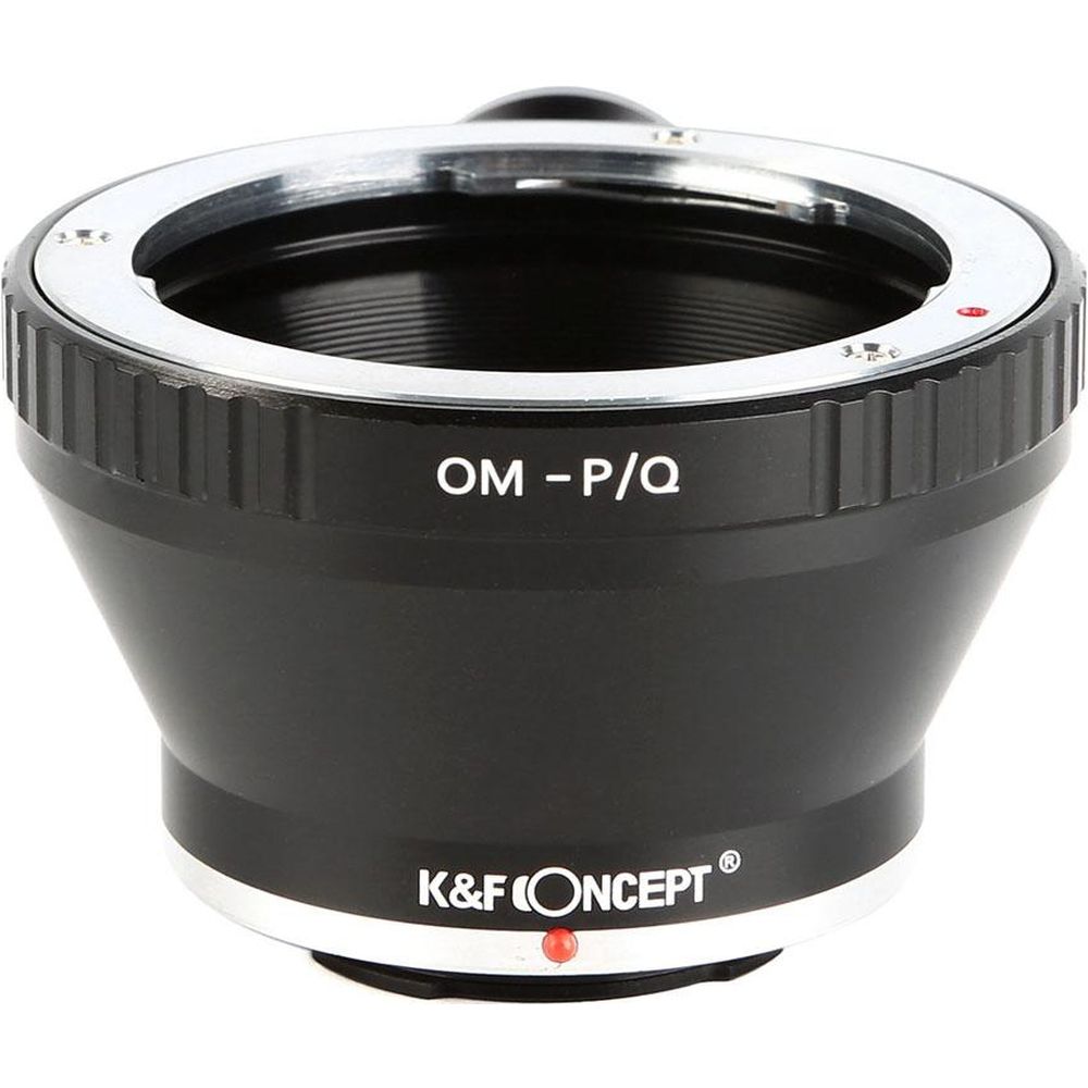 Adaptador de objetivo K&F para Olympus OM - Pentax Q (con montura para trípode)
