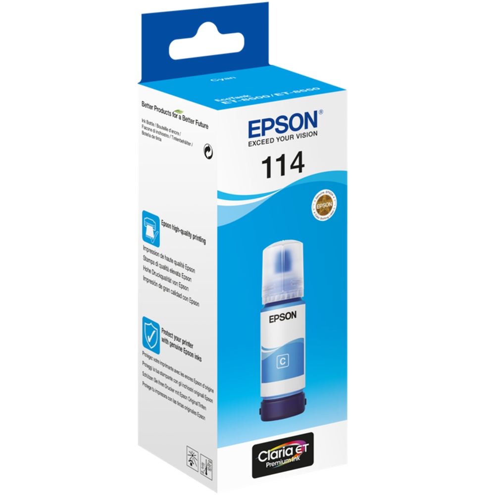 Epson 114 EcoTank Cian Botella de tinta