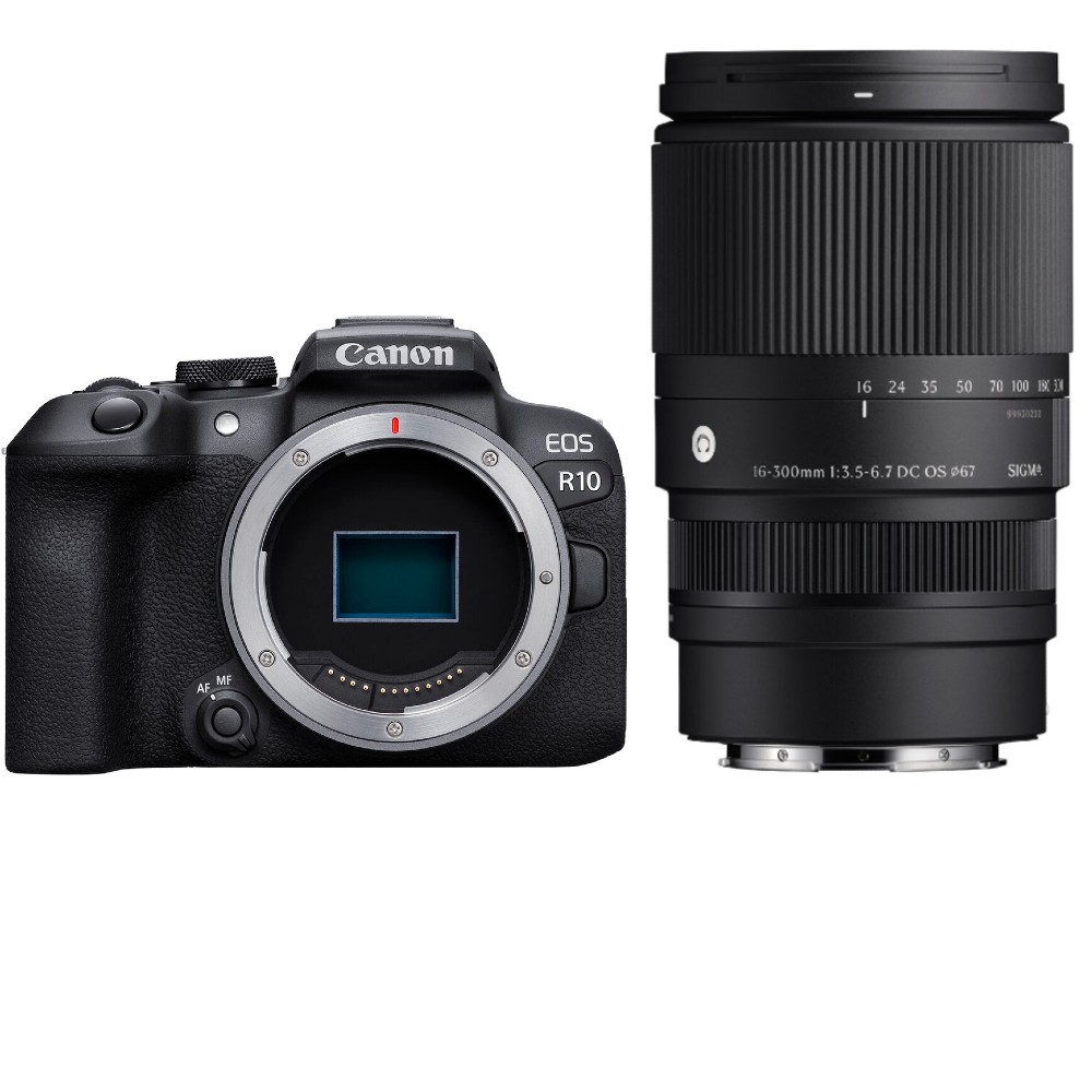 Canon EOS R10 Cámara Sin Espejo + Sigma 16-300mm f/3.5-6.7 DC OS