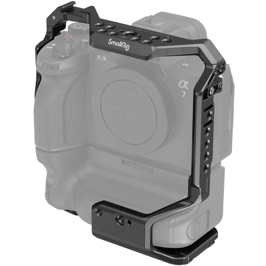 SmallRig 3594 Jaula para Sony Alpha 7S III/Alpha 7 IV/Alpha 7R IV/Alpha 1 con empuñadura de batería VG-C4EM