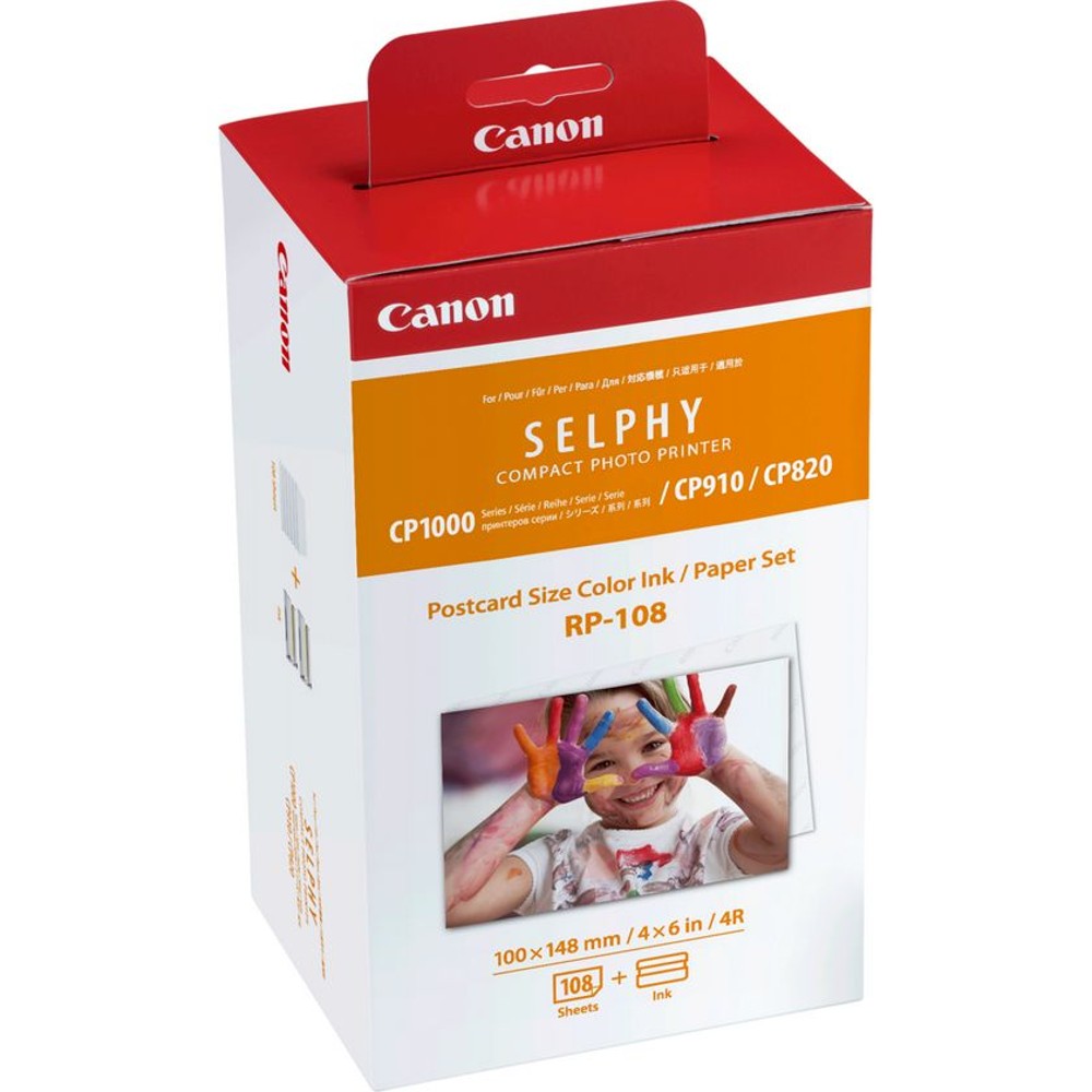 Papel 10X15 y tinta Canon RP-108