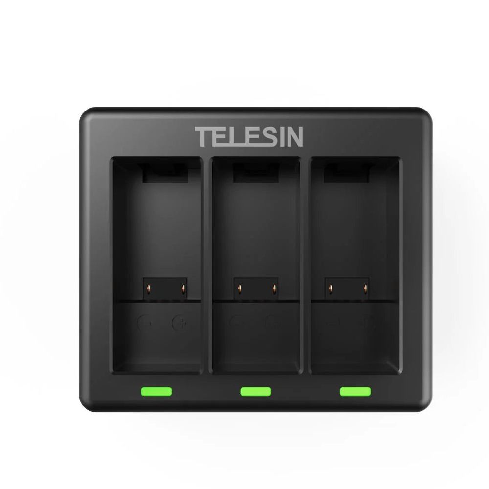 Telesin Cargador para 3 baterías para GoPro HERO 9/10/11/12