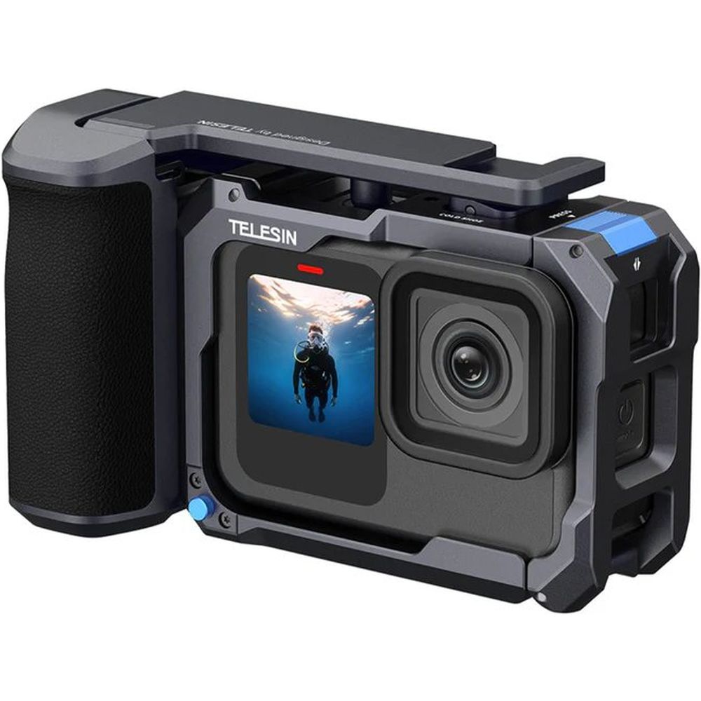 Kit Telesin StreetGrip para GoPro 9/10/11/12/13 con jaula