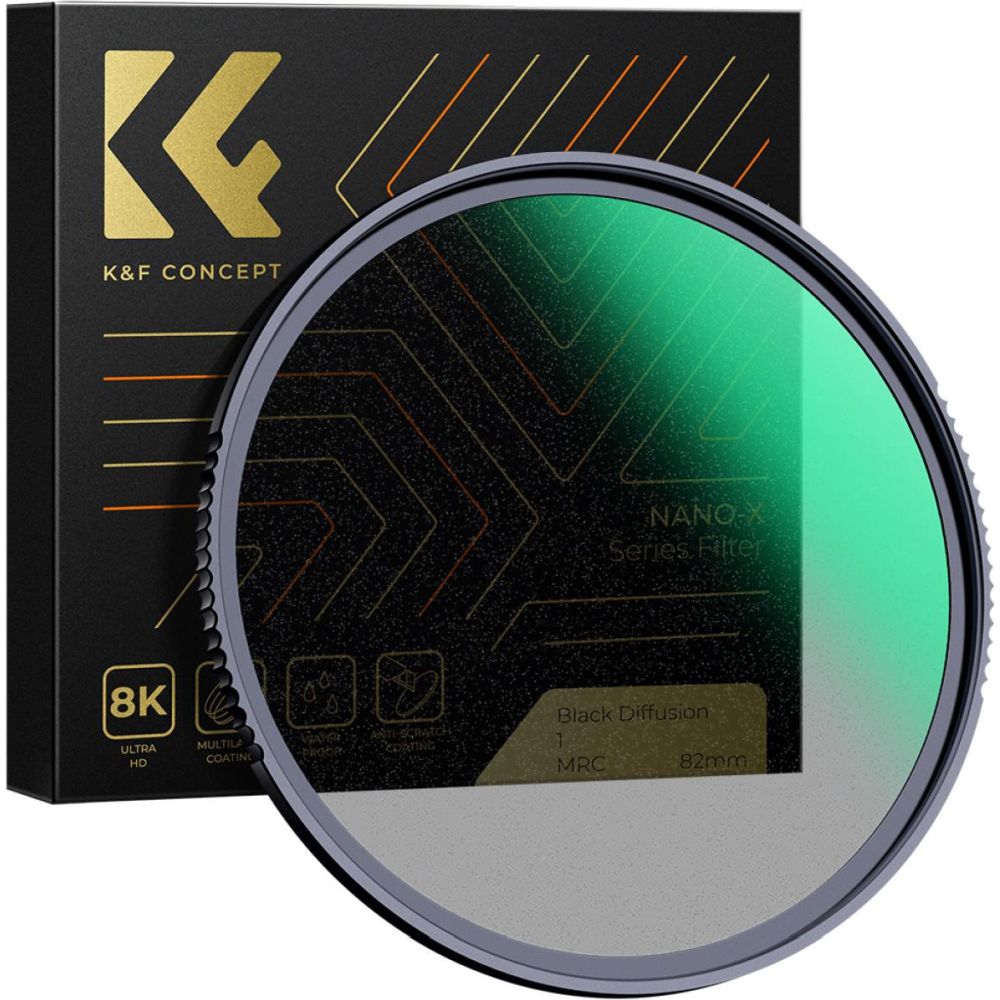 Filtro de niebla negra K&F Concept 1/1 Nano X - 82 mm